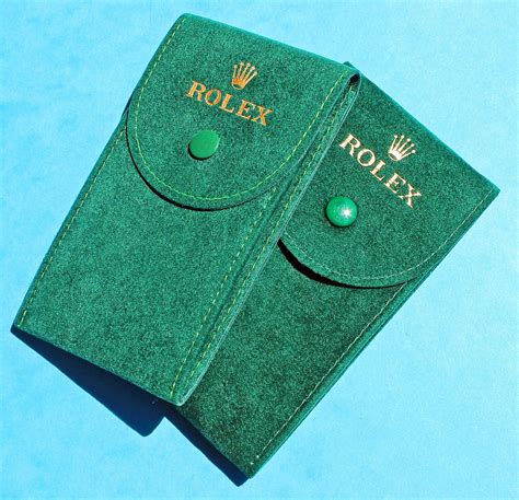 rolex watch travel pouch|Rolex green velvet storage case.